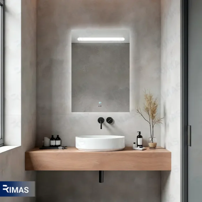 آینه بک لایت آسو مستطیل 45*60 حرکتی - Image 1