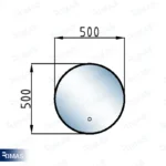 آینه بک لایت سایا گرد 50 حرکتی - Image 4