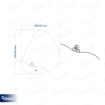 آینه مدیوم مدل A03 - Image 3