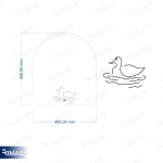 آینه مدیوم مدل A05 - Image 3