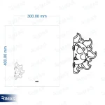 آینه مدیوم مدل E02 - Image 3